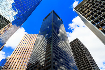 Obraz premium Modern downtown skyscrapers