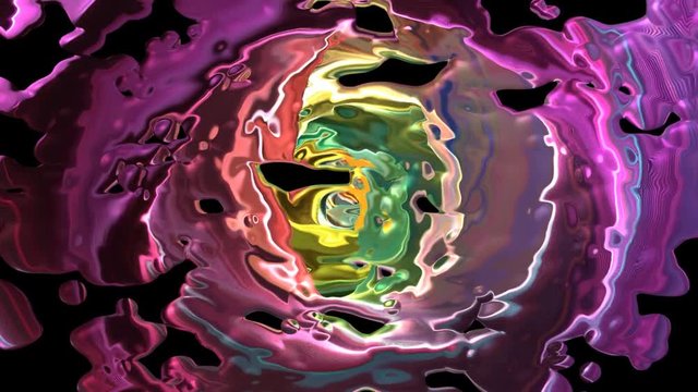 movement Abstract futuristic reflection tunnel on a black background
