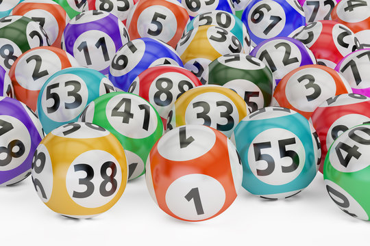 Lottery Balls, 3D Rendering