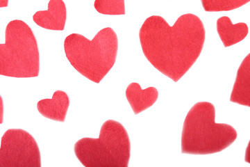 Decorative heart Felt for design to Valentines Day