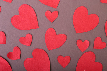 Decorative heart Felt for design to Valentines Day