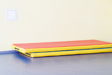 Mats in a fitness hall