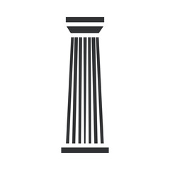 Black column pillar icon