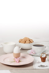 Handmade Natural Linen Napkin With Handmade Cross Stitching. Hya