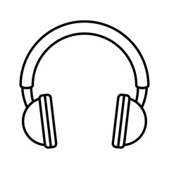 earphones audio device icon vector illustration design