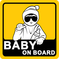Baby on board. Sticker