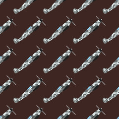 Airplane seamless pattern vector illustration.