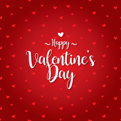 happy valentines day greeting card vector illustration