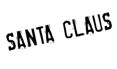 Santa Claus rubber stamp. Grunge design with dust scratches. Effects can be easily removed for a clean, crisp look. Color is easily changed.