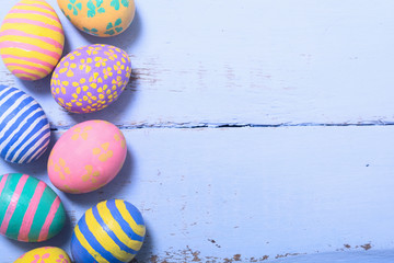 Colorful easter eggs