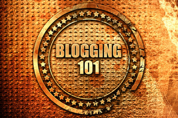 blogging 101, 3D rendering, text on metal