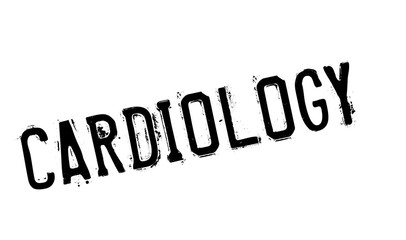 Cardiology rubber stamp. Grunge design with dust scratches. Effects can be easily removed for a clean, crisp look. Color is easily changed.