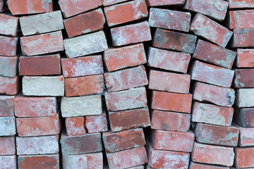 Old stacked bricks