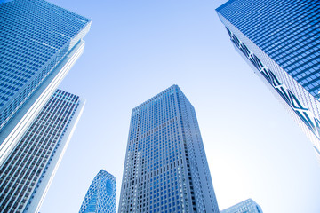 Fototapeta na wymiar Modern business skyscrapers