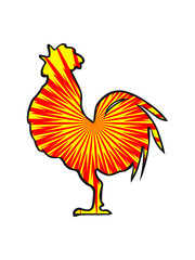 Rooster crow design pattern