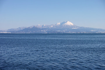境港市から見た冬の大山