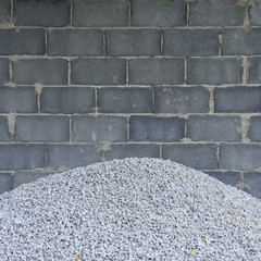 pile of stone Construction