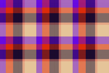 Wide continuous   plaid fabric pattern