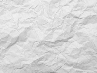 White crumpled paper for background image