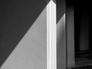 shadow white wall
