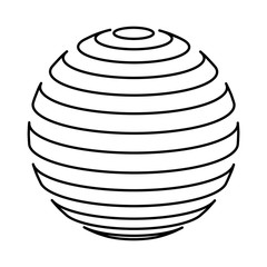 sphere planet isolated icon vector illustration design