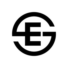 Letter S symbol Combination with E