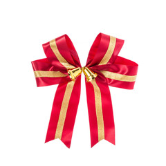 Ribbon for gift box or decoration. Studio shot isolated on white