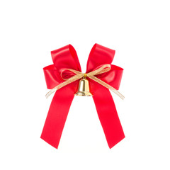 Ribbon for gift box or decoration. Studio shot isolated on white