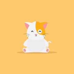 Obraz premium Cute Cartoon cat