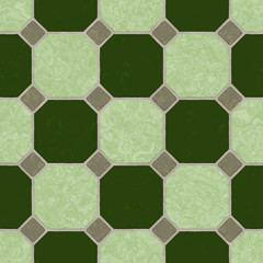 Repeating floor ceramic mosaic pattern  
