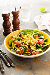 Mexican salad with corn and avocado