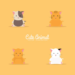 Cute Cartoon cats