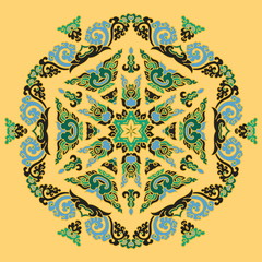 Beautiful mandala. Round ornamental pattern.