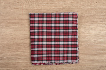 Fototapeta na wymiar Red table napkins isolated on white background .