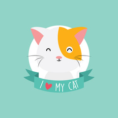 Cute Cartoon cat