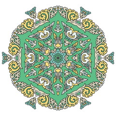 Beautiful mandala. Round ornamental pattern.