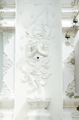 Angel sculptures in Wat Pha Dara Bhirom