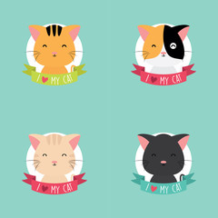 Cute Cartoon cats