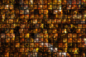 Wide repeating amber tile  background  
