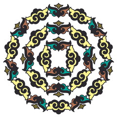 Beautiful mandala. Round ornamental pattern.