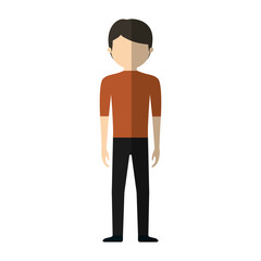 casual man formal cloth icon, vector illustration