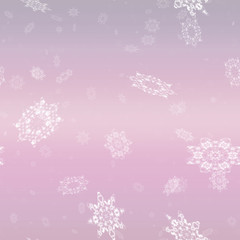 Repeating   background with snowflake 