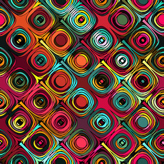 Repeating  abstract bubbles pattern