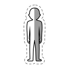 figure body man icon image, vector illustration