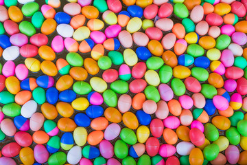 Fototapeta na wymiar The Colorful easter eggs