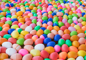 The Colorful easter eggs