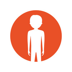 symbol figure body man icon image, vector illustration