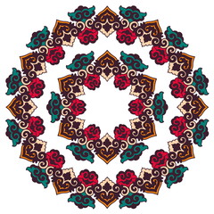 Beautiful mandala. Round ornamental pattern.