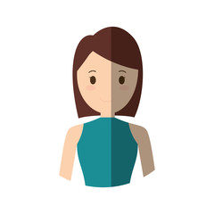 people casual woman cloth icon, vector illustration