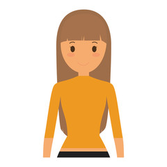 people casual woman cloth icon, vector illustration